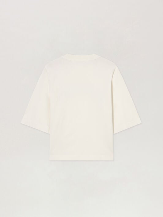 Curved Logo Boxy T-Shirt PALM ANGELS Curved Logo Boxy T-Shirt OFF WHITE BLACK PWAA079S26JER004