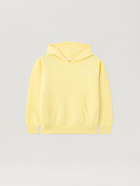 PALM ANGELS Overlogo Over Fit Hoodie GIALLO/YELLOW PGBB014S26FLE001