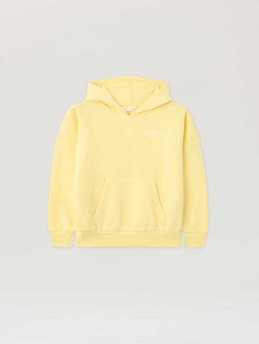 PALM ANGELS Overlogo Over Fit Hoodie GIALLO/YELLOW PGBB014S26FLE001