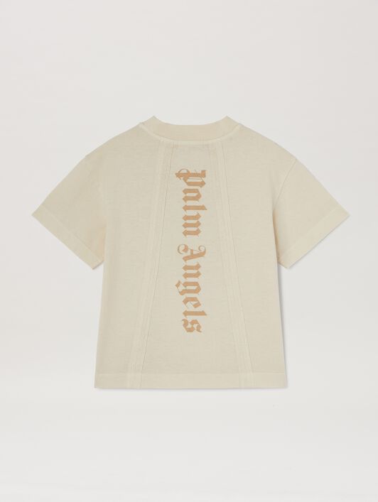 PALM ANGELS  Faded T-shirt SAND SAND PBAA014S25JER001