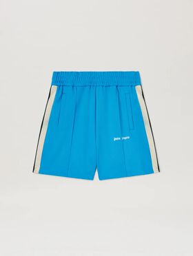 PALM ANGELS  Trainingsshorts mit klassischem Logo IVORY - BLACK PMBA080S25FLE002