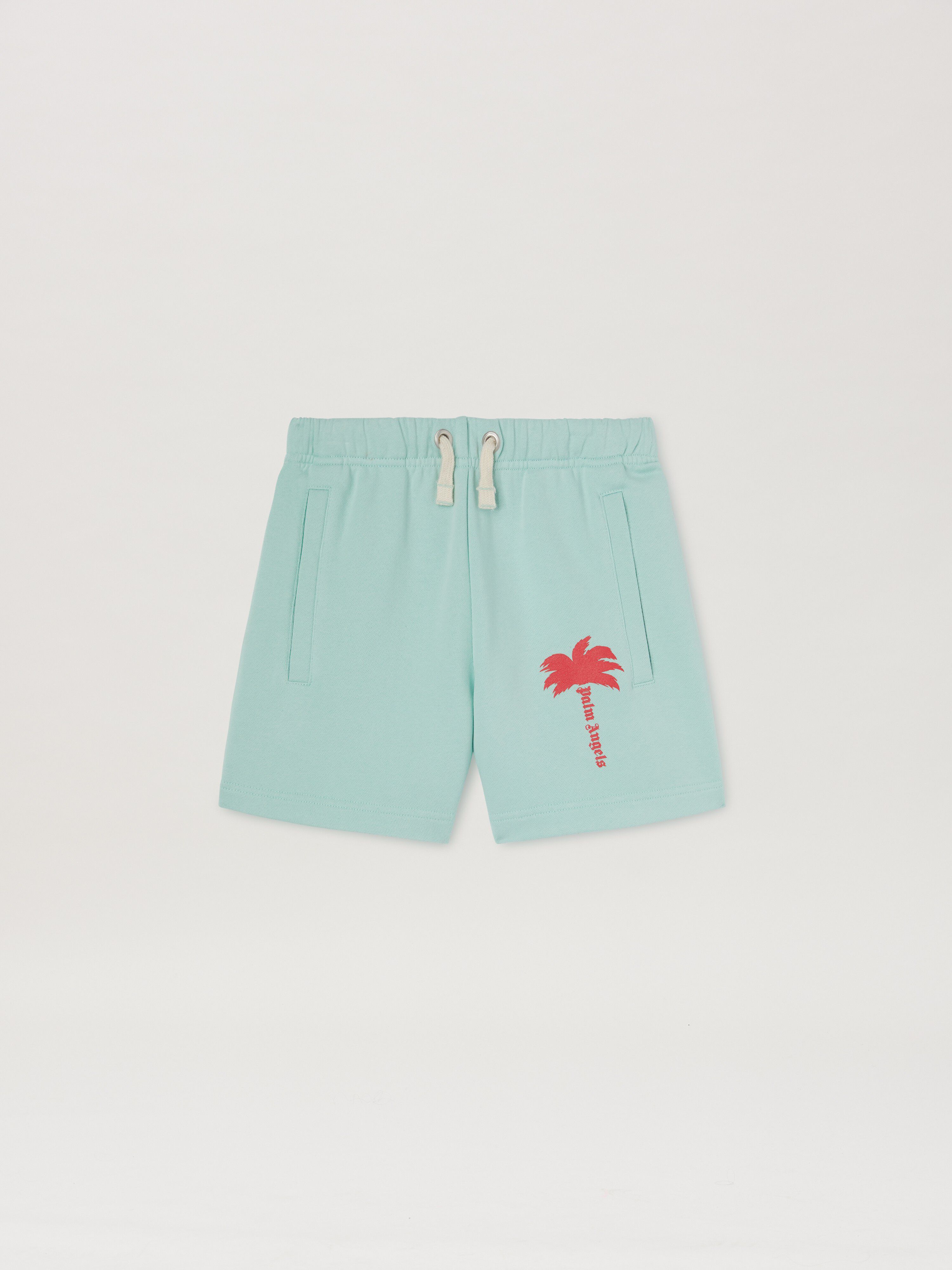 PALM ANGELS  The Palm Sweatshorts MINT CHERRY PGCI005S25FLE001