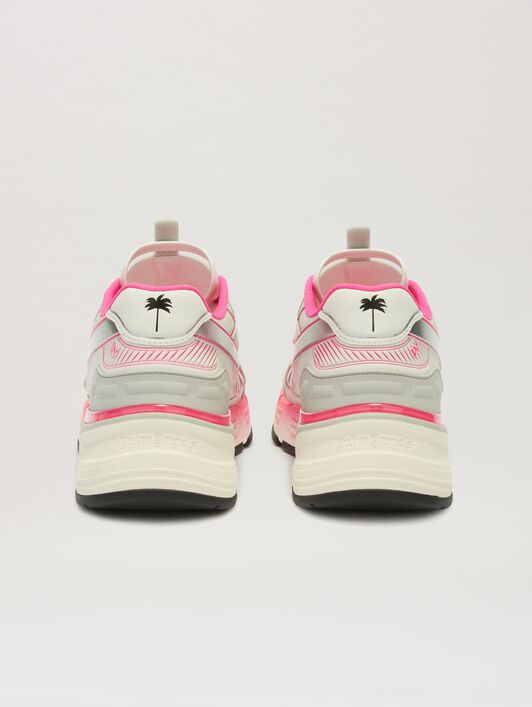 PALM ANGELS  PA 4 Fluo Sneaker FUCHSIA FLUO - SILVER PMIA102S25FAB002
