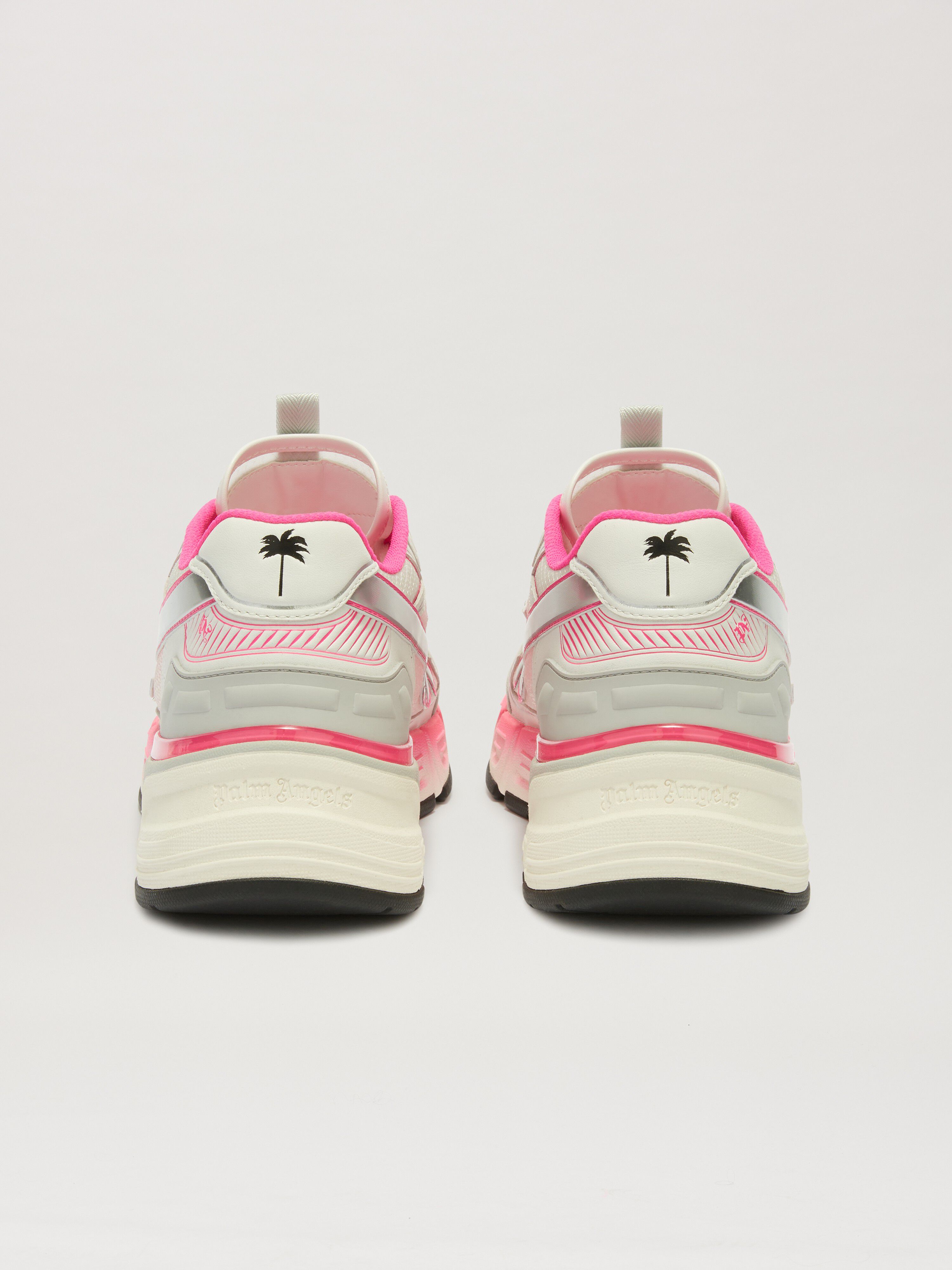 PALM ANGELS  PA 4 Fluo Sneaker FUCHSIA FLUO - SILVER PMIA102S25FAB002