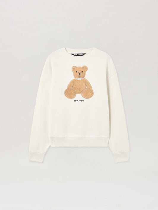 Bear Sweatshirt PALM ANGELS Bear Sweatshirt OFF WHITE BROWN PMBA08HS26FLE009