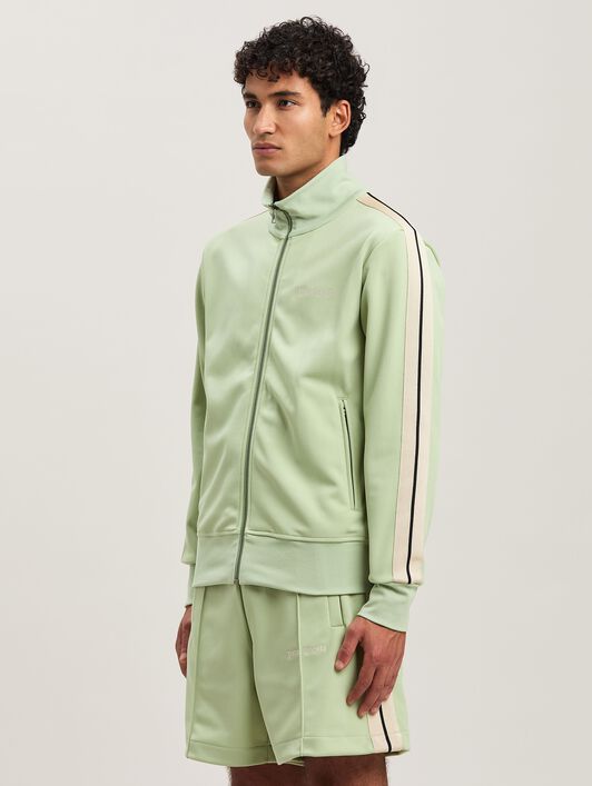 PALM ANGELS  Trainingsjacke mit eingesticktem Logo SAGE - OFF WHITE PMBD058S25FAB001