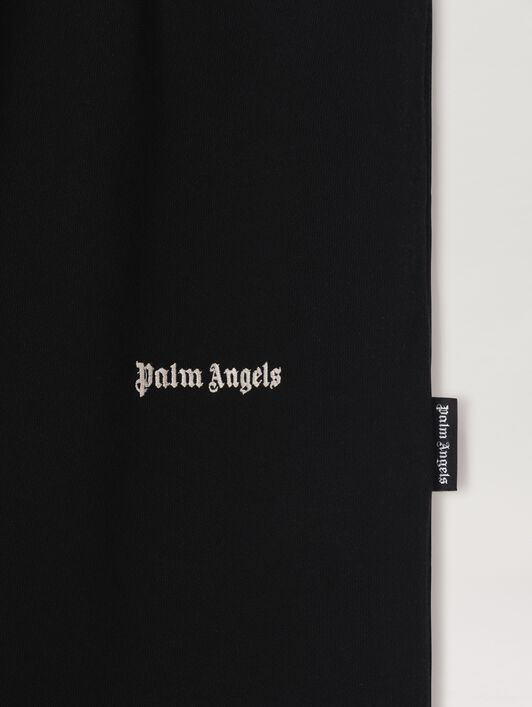 PALM ANGELS  Iconic Tape sweatpants BLACK OFF WHITE PMCH022C99FLE001