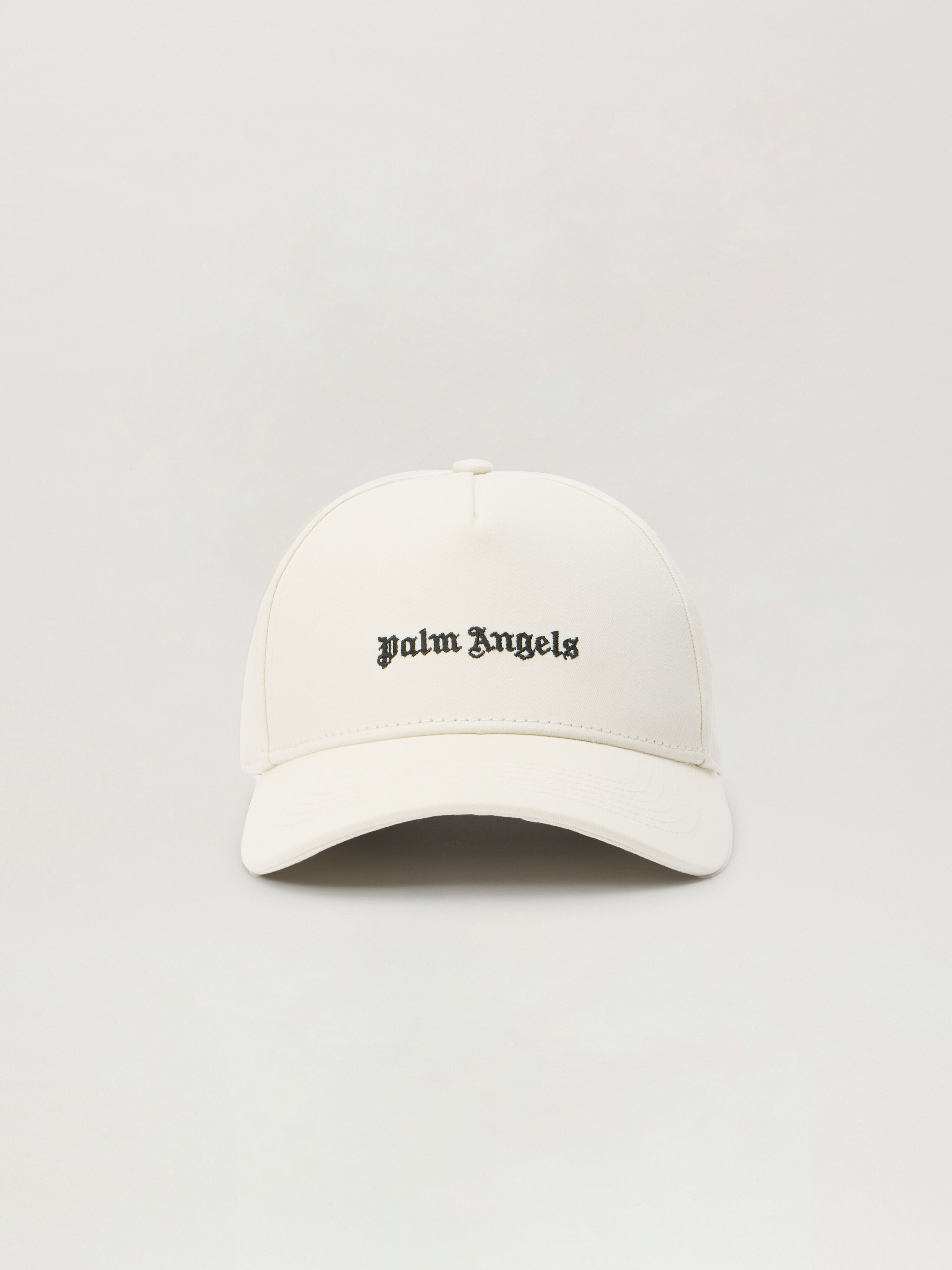 PALM ANGELS Classic Logo Cap OFF WHITE BLACK PWLB032S26FAB001