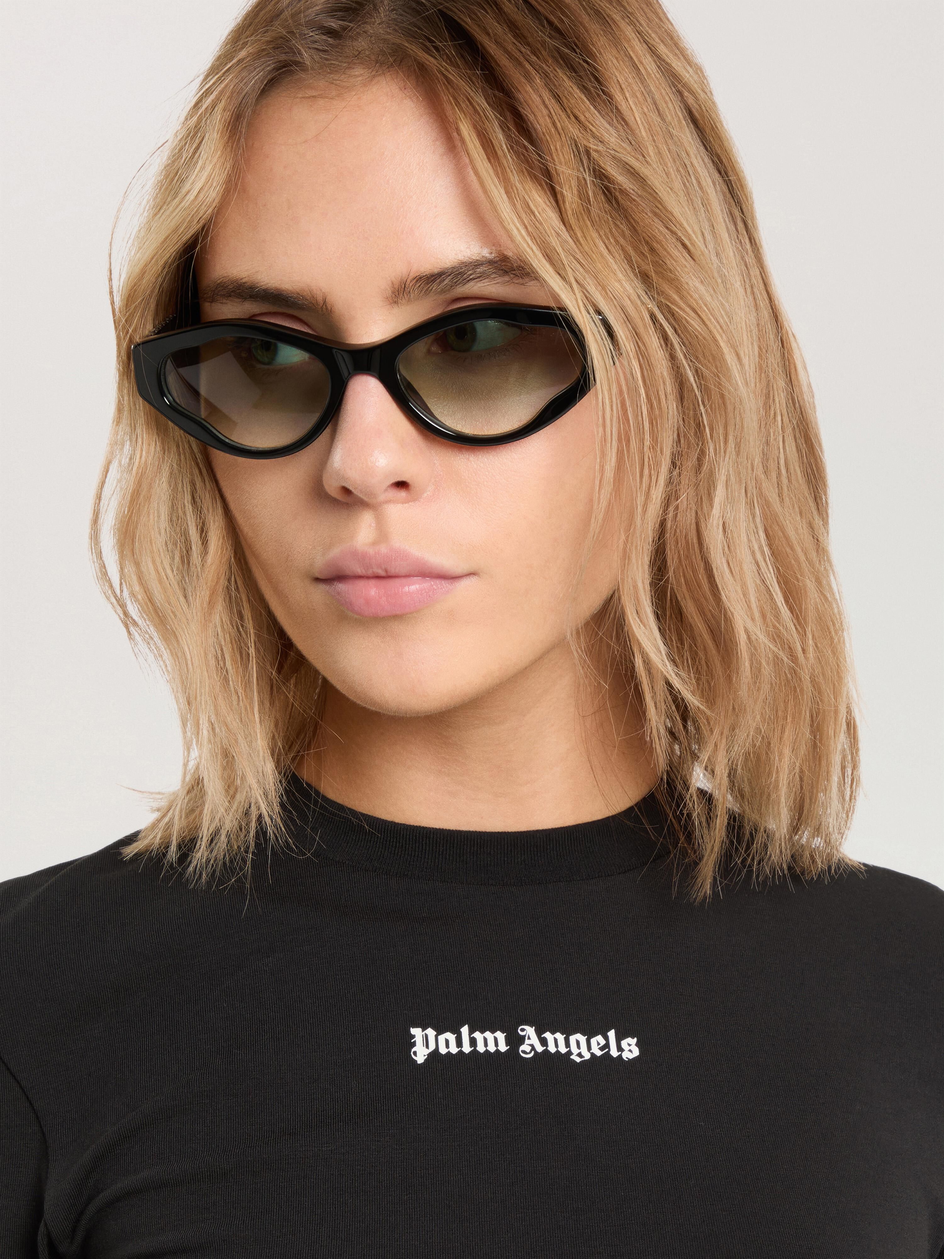 Classic Logo Baby T-Shirt PALM ANGELS Classic Logo Baby T-Shirt BLACK - OFF WHITE PAWAA02F26JR01