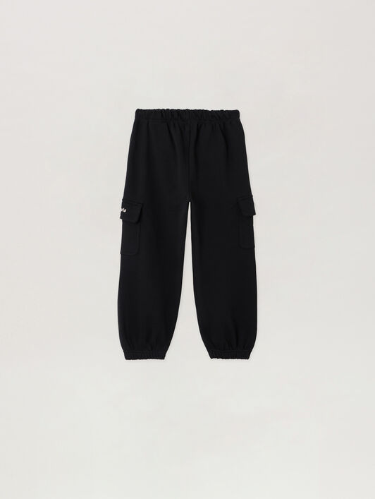PALM ANGELS Classic Logo Cargo Sweatpant NERO/BLACK PBCH016S26FLE001