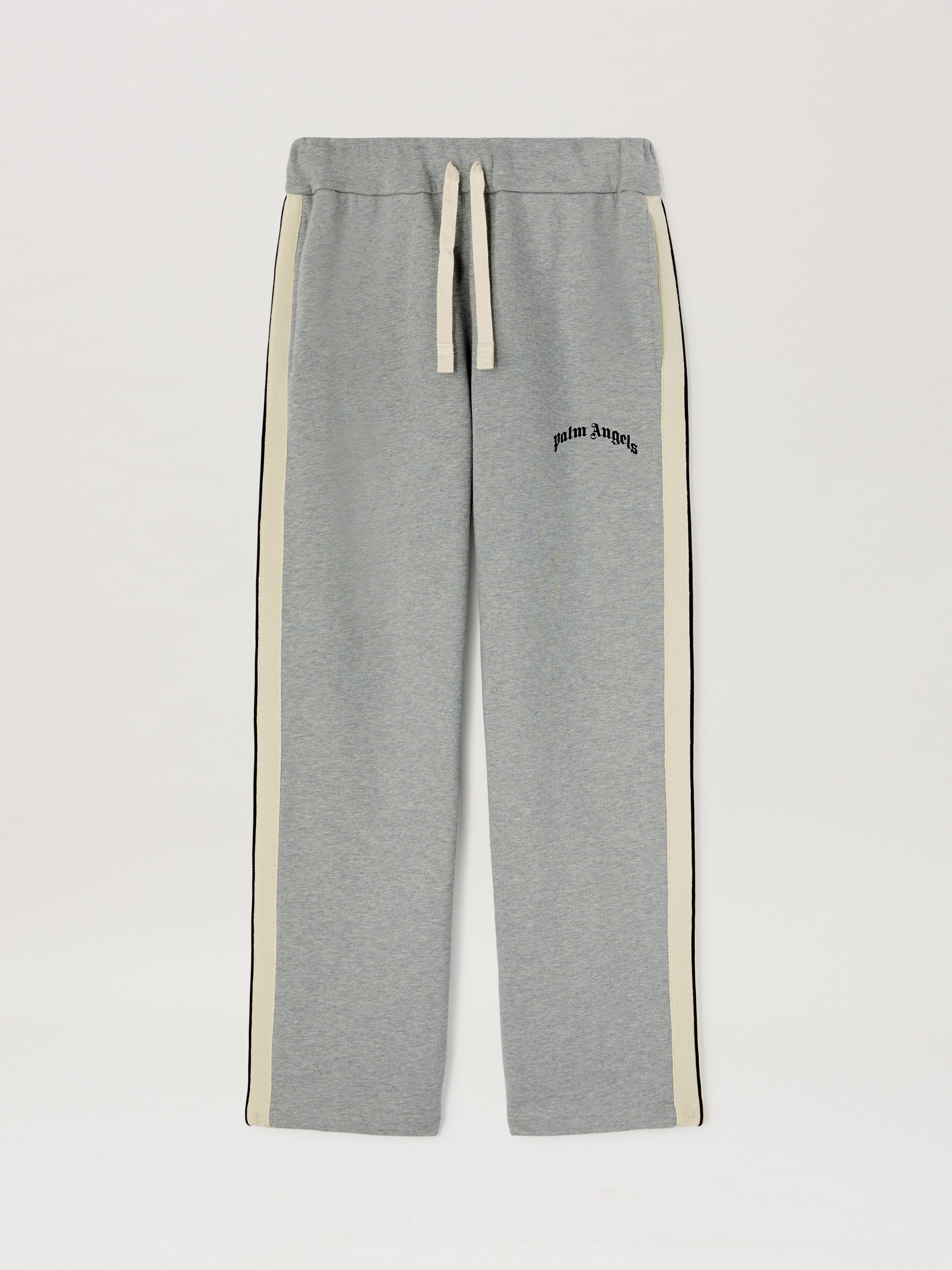 PALM ANGELS  Sweathose mit ikonischem Streifen GREY MELANGE - BLACK PMCH02BS25FLE001