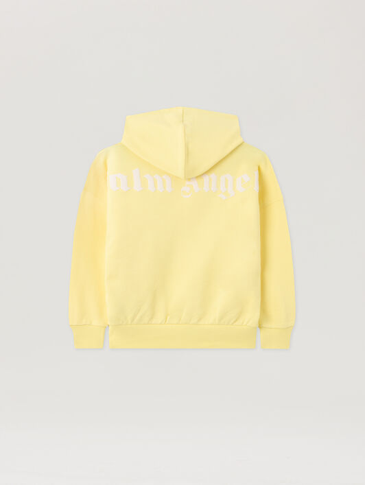 PALM ANGELS Overlogo Over Fit Hoodie GIALLO/YELLOW PGBB014S26FLE001