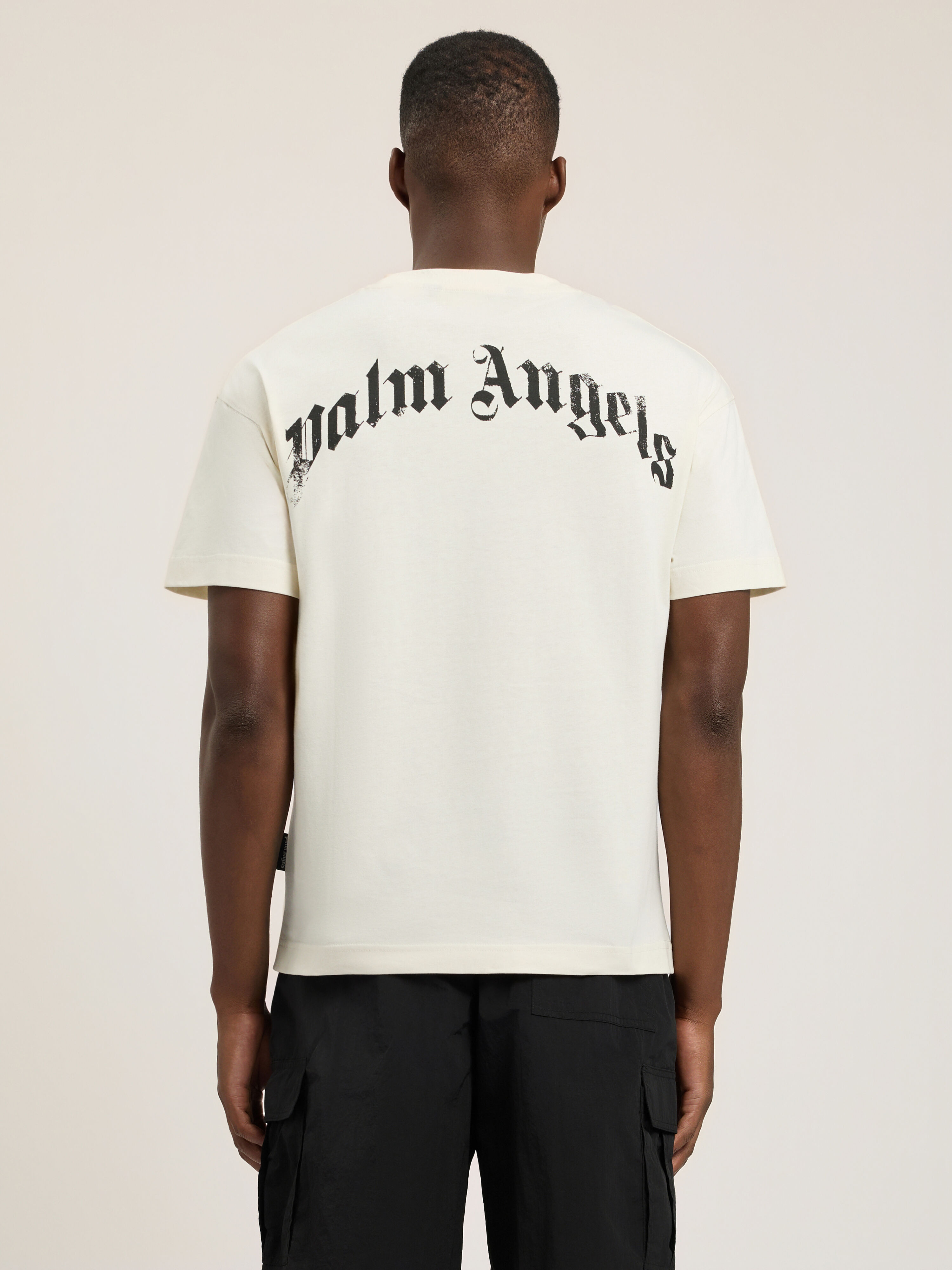 Spray Bear T-Shirt PALM ANGELS Spray Bear T-Shirt OFF White/Black PMAA109T26JER002