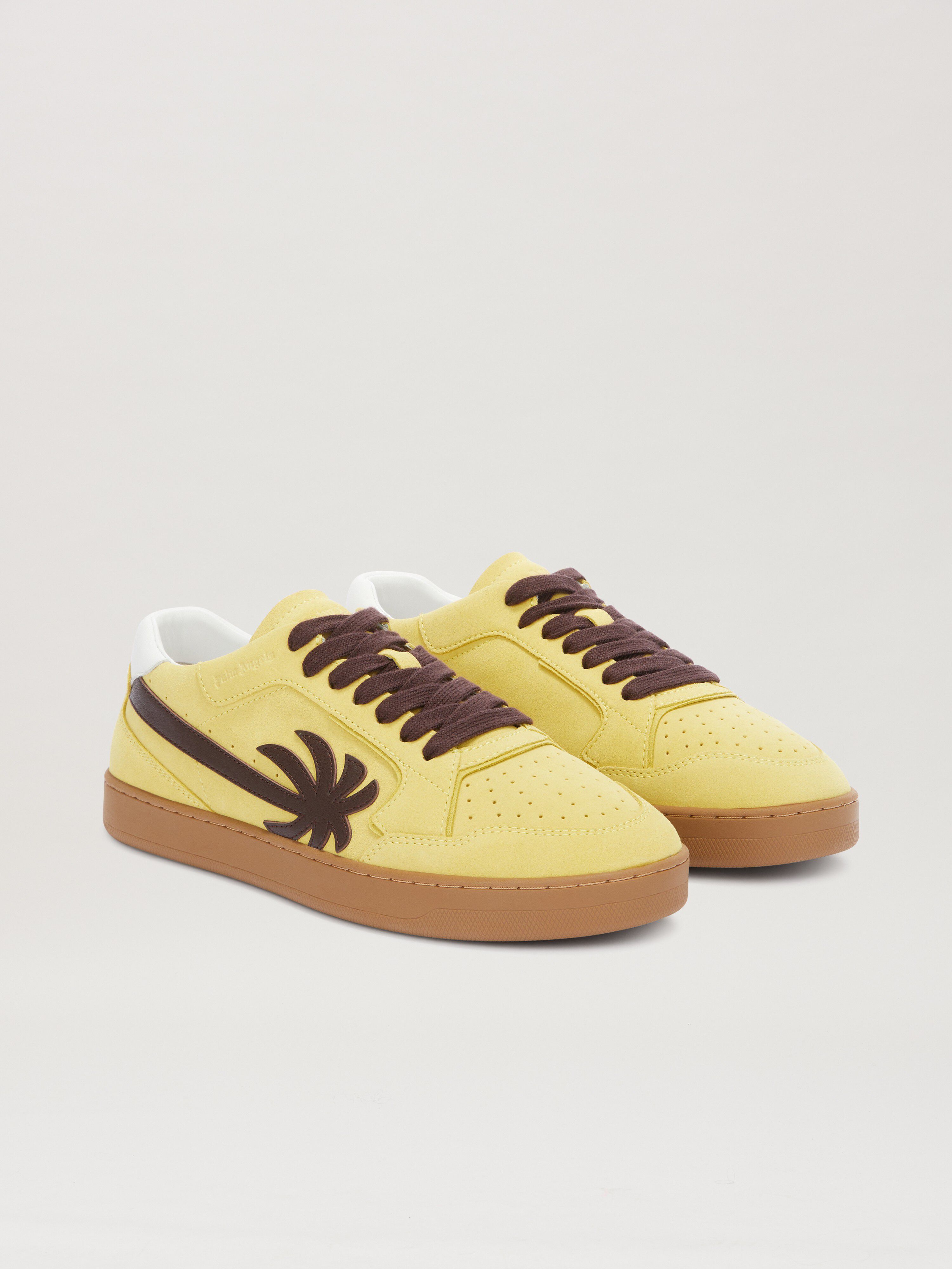 PALM ANGELS  New Palm 1 Sneakers OCHER YELLOW - BROWN PMIA099S25LEA002