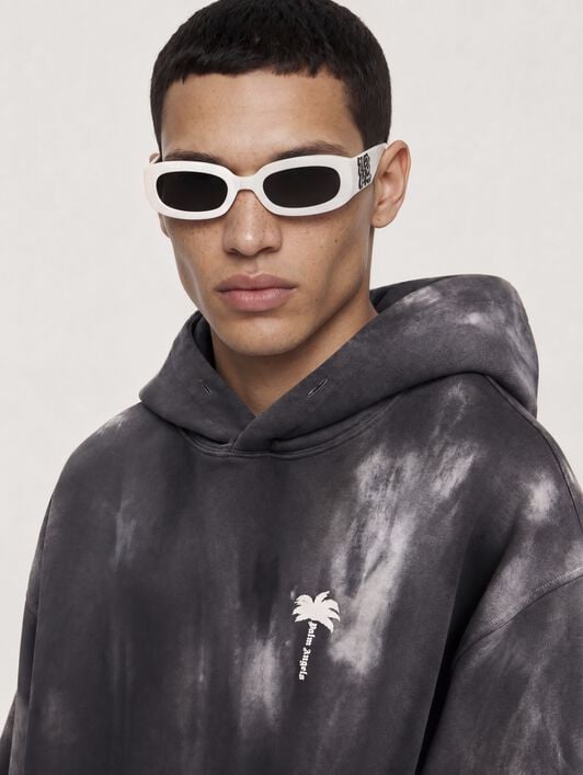 Palm Angels x Hï Ibiza Tie-dye Hoodie PALM ANGELS Palm Angels x Hï Ibiza Tie-dye Hoodie MEDIUM GREY - OFF WHITE PAMBB003FL001