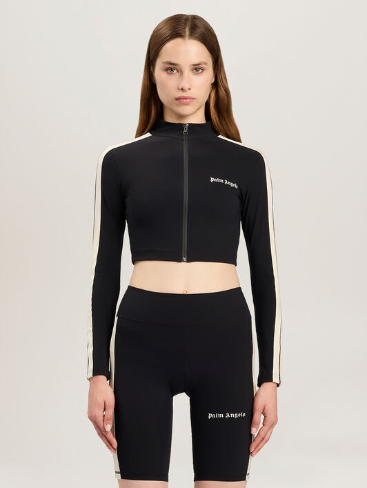 Classic Logo Training Jacket PALM ANGELS Classic Logo Training Jacket BLACK - OFF WHITE PAWVO04F26FB01