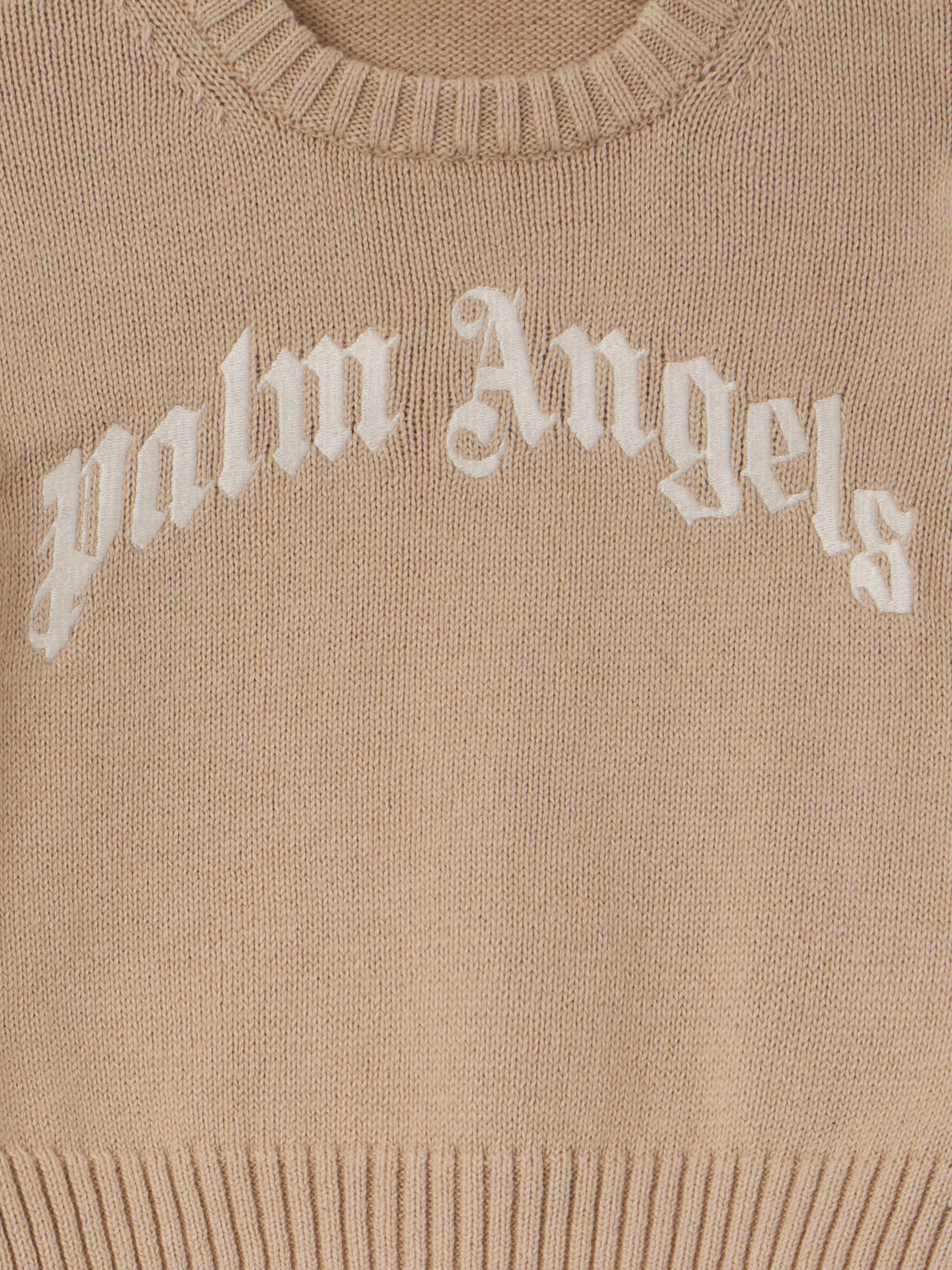 PALM ANGELS Pa Logo Knit Gift Box 2 Boy BEIGE - OFF WHITE PB2X01CF25KNI001