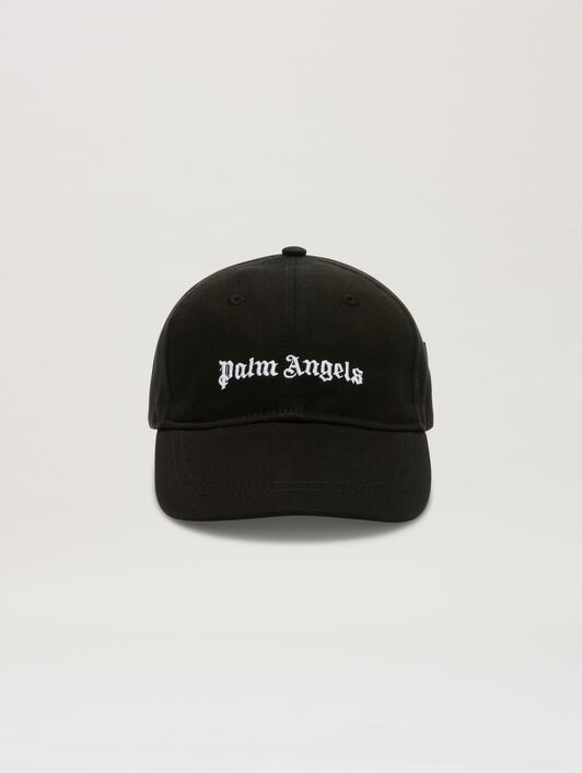 PALM ANGELS  Logo Baseball Cap DUSTY BLUE OFF WHITE PBLB002C99FAB001