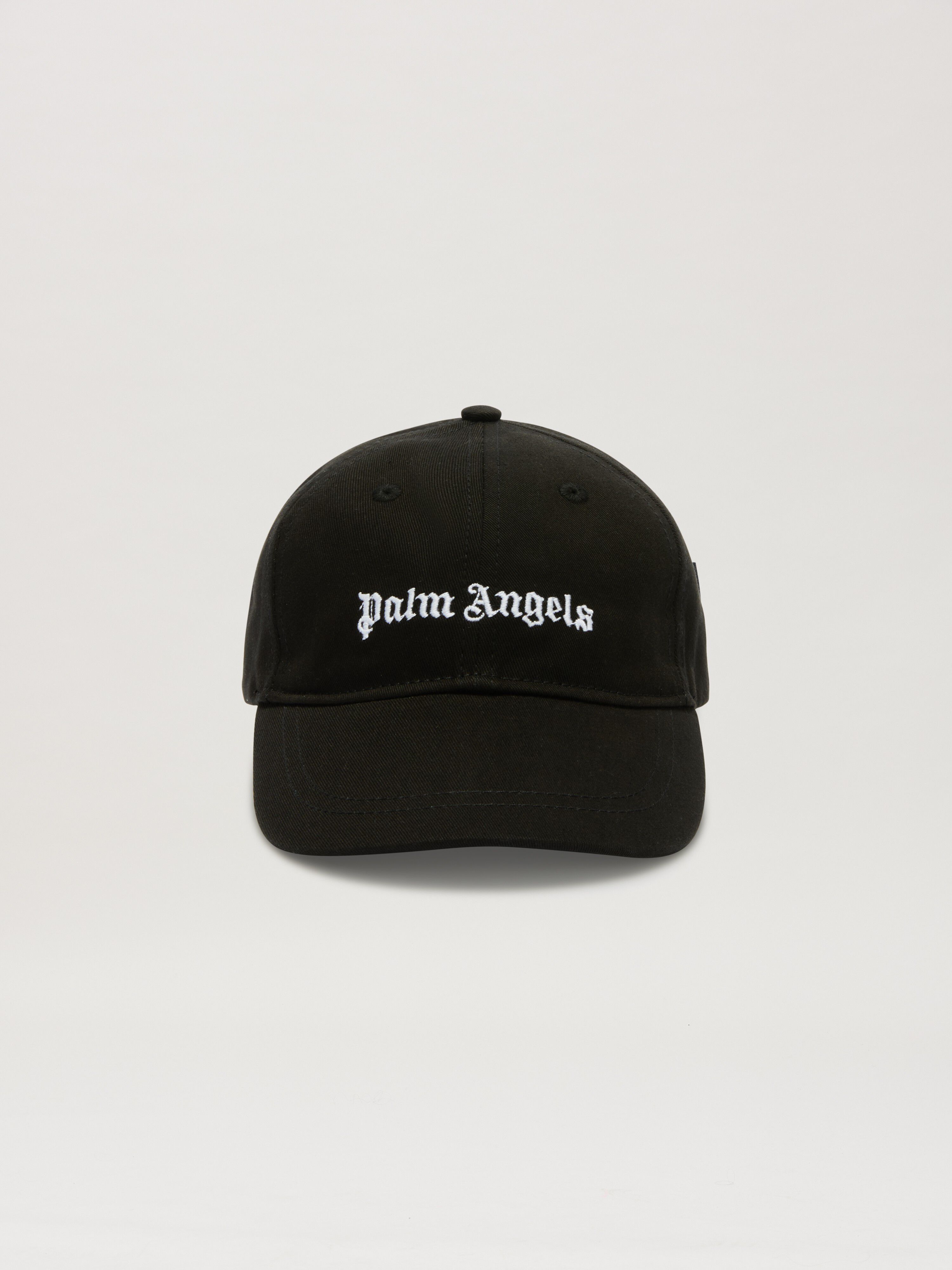 PALM ANGELS  Logo Baseball Cap DUSTY BLUE OFF WHITE PBLB002C99FAB001