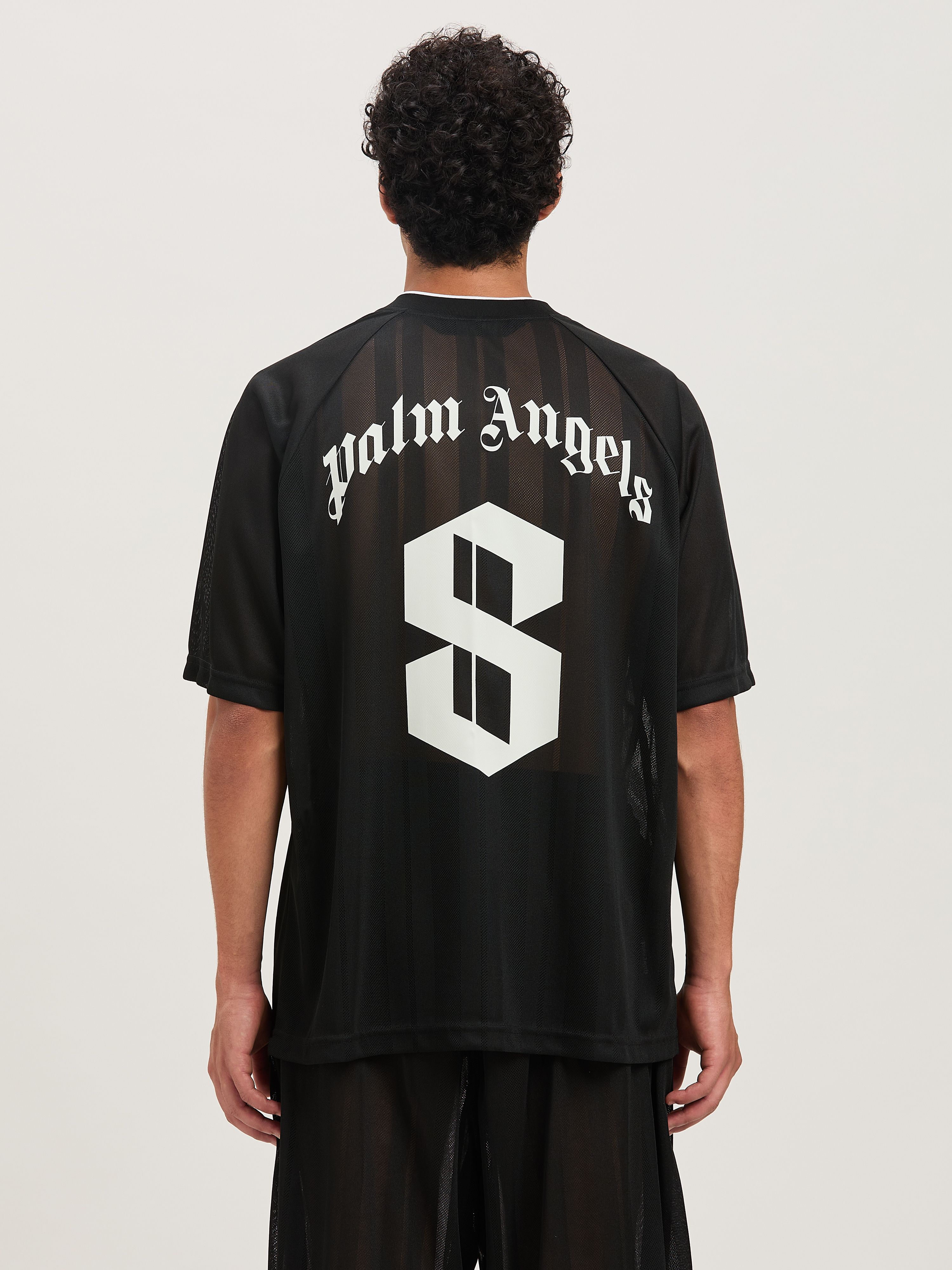 PALM ANGELS  Palm Sport T-shirt NERO - OFF WHITE PMAA104S25FAB001