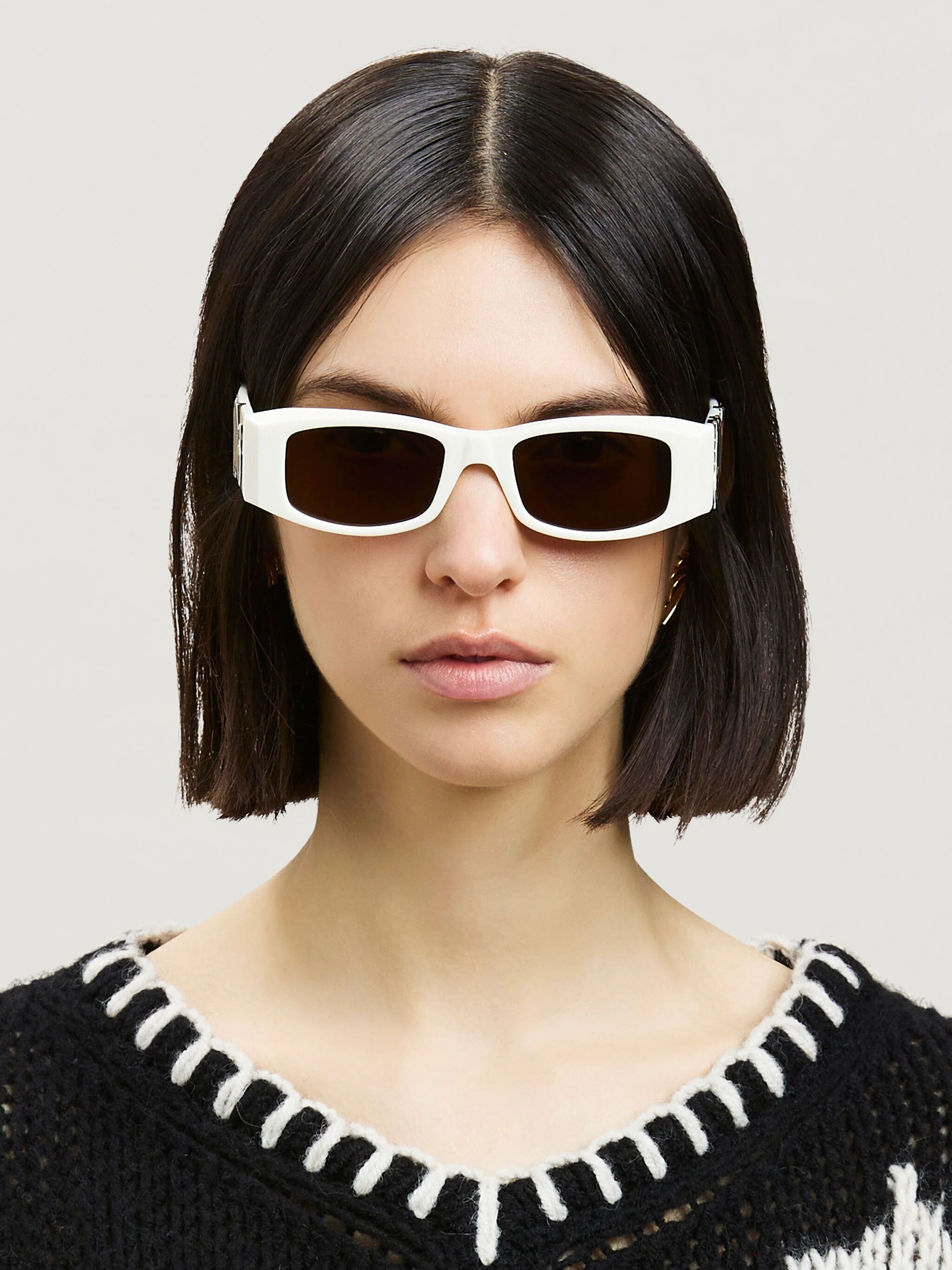PALM ANGELS Angel Sunglasses WHITE PERI001C99PLA001