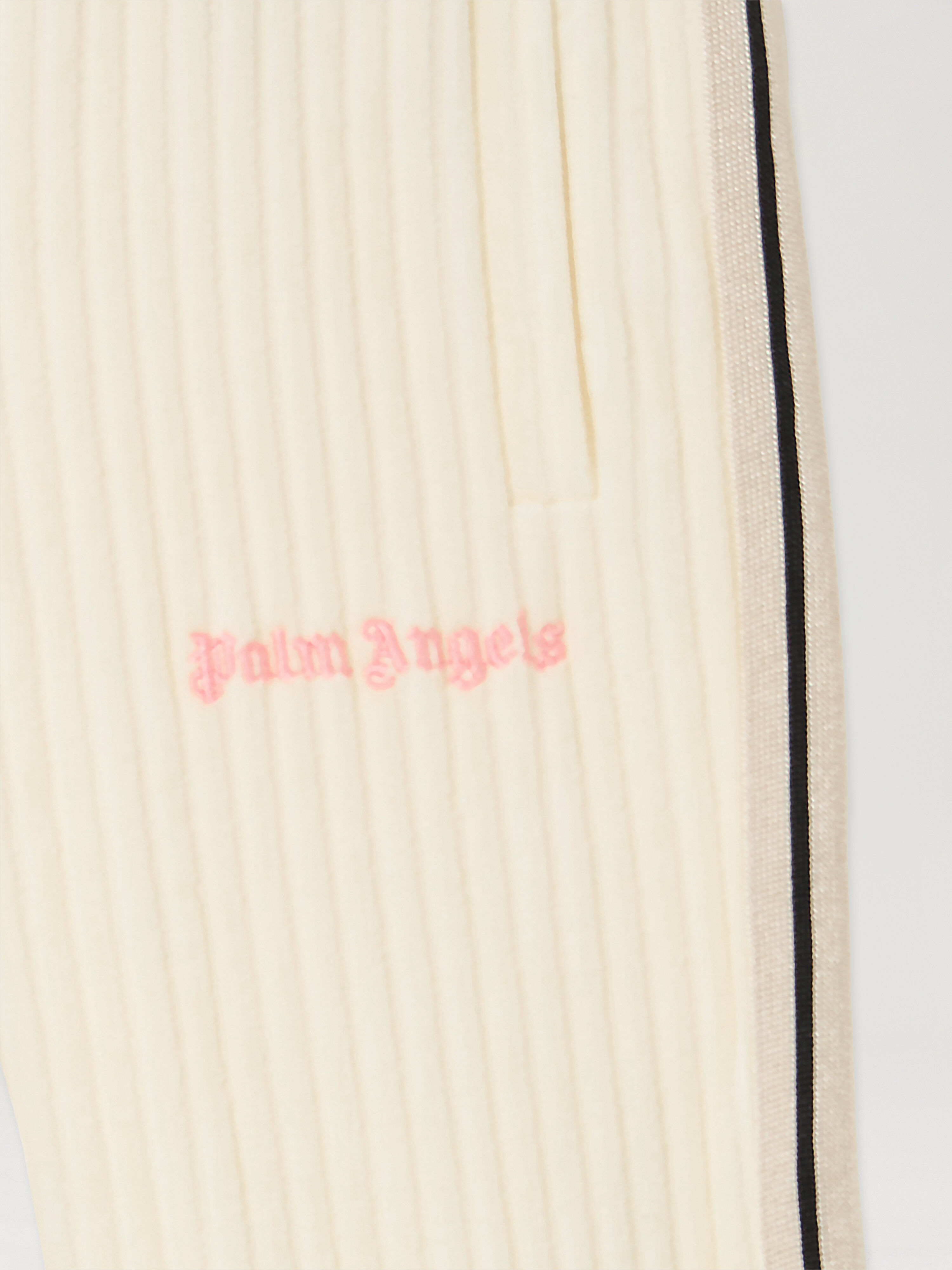 PALM ANGELS Pa Corduroy  Track Pantsof OFF WHITE - SOFT PINK PG4X001F25FLE001