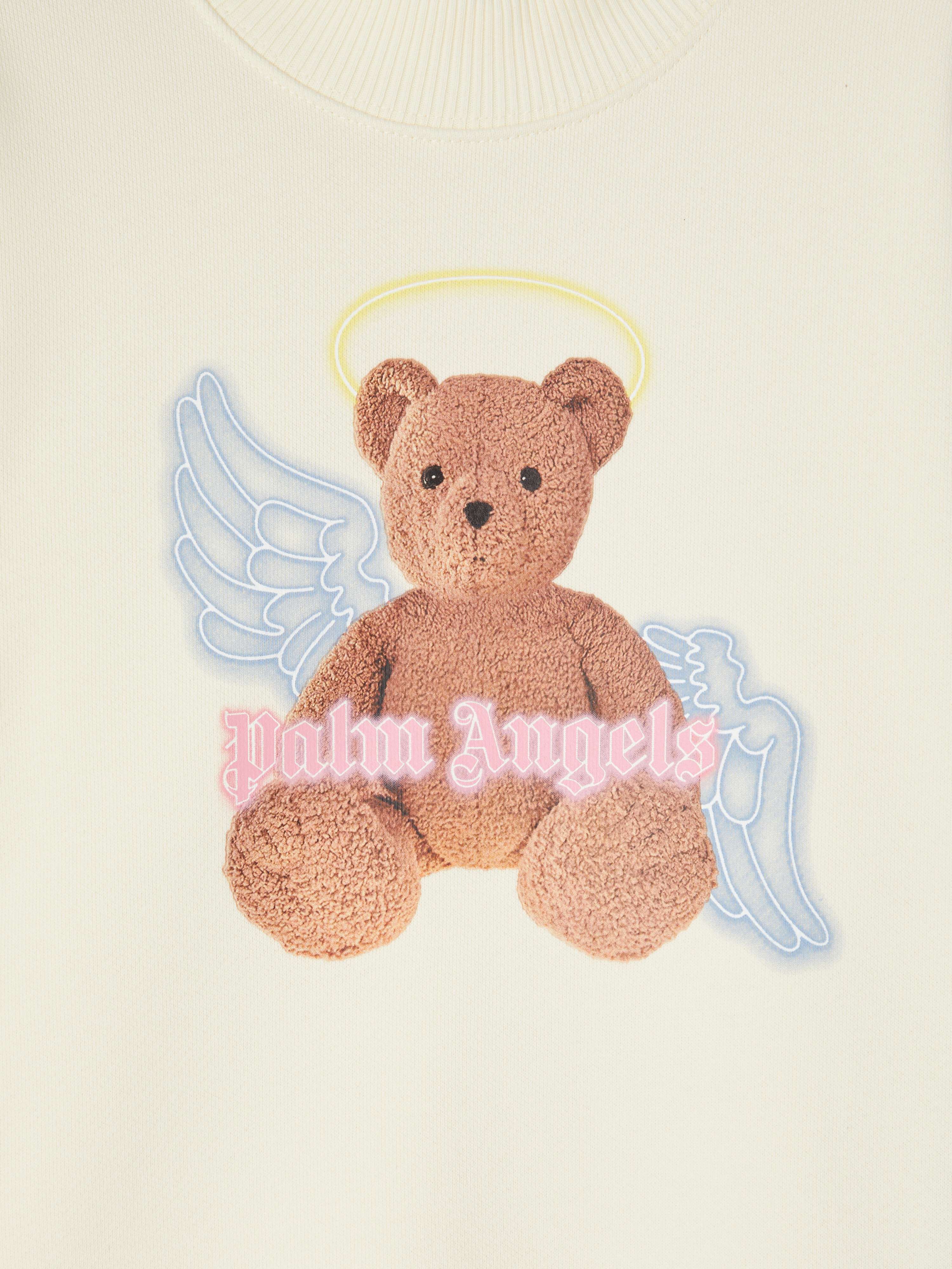 PALM ANGELS  Bear Angel sweatshirt BUTTER BROWN PGBA013C99FLE005
