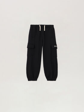 PALM ANGELS Classic Logo Cargo Sweatpant NERO/BLACK PBCH016S26FLE001