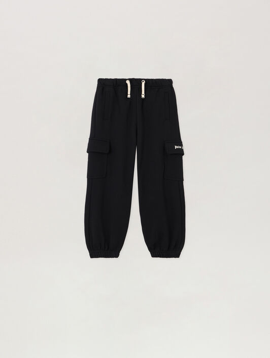 PALM ANGELS Classic Logo Cargo Sweatpant NERO/BLACK PBCH016S26FLE001