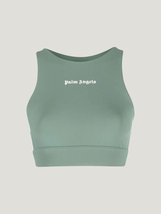 PALM ANGELS Training Track Top SAGE WHITE PWVO001C99FAB002