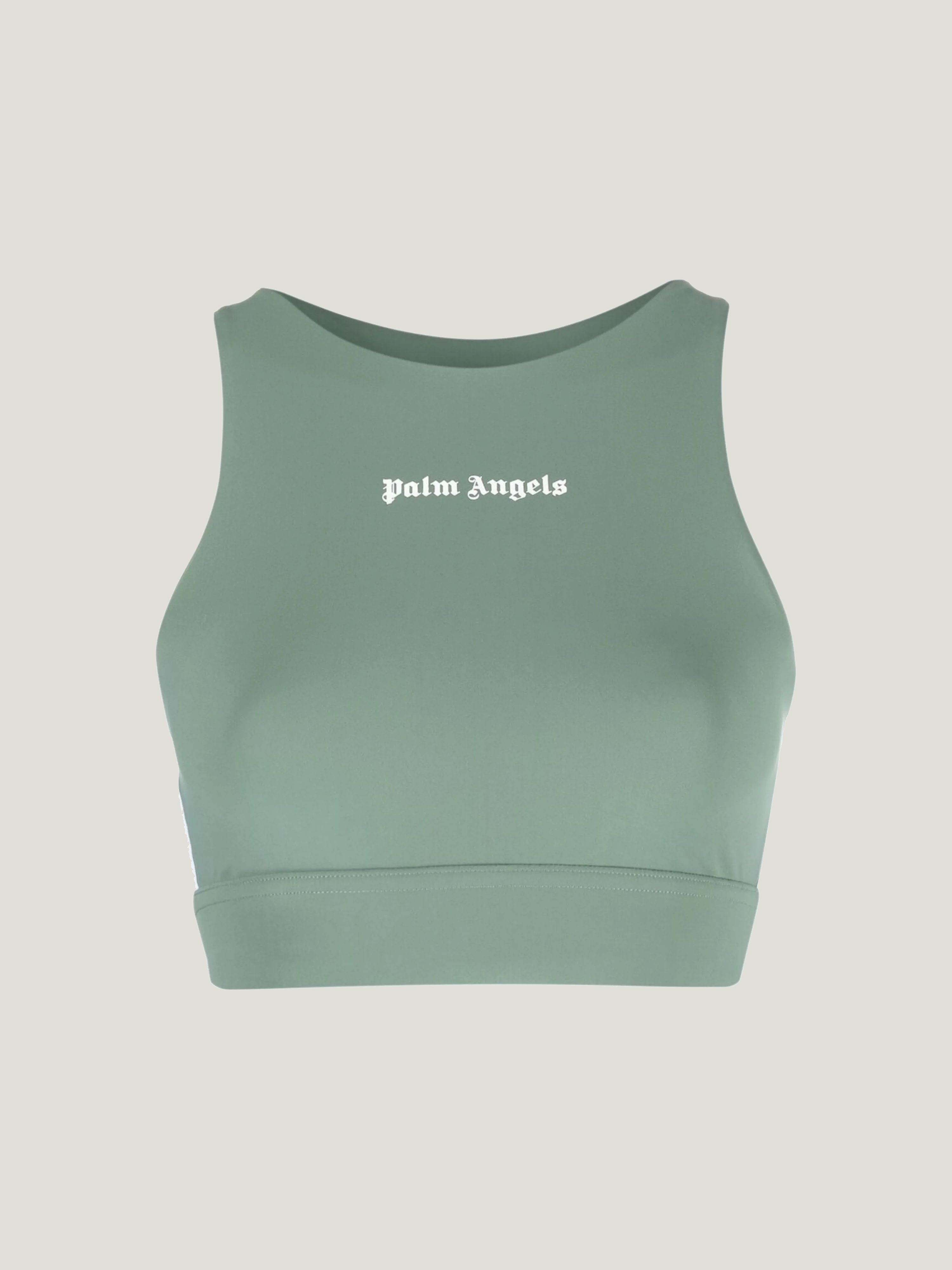 PALM ANGELS Training Track Top SAGE WHITE PWVO001C99FAB002