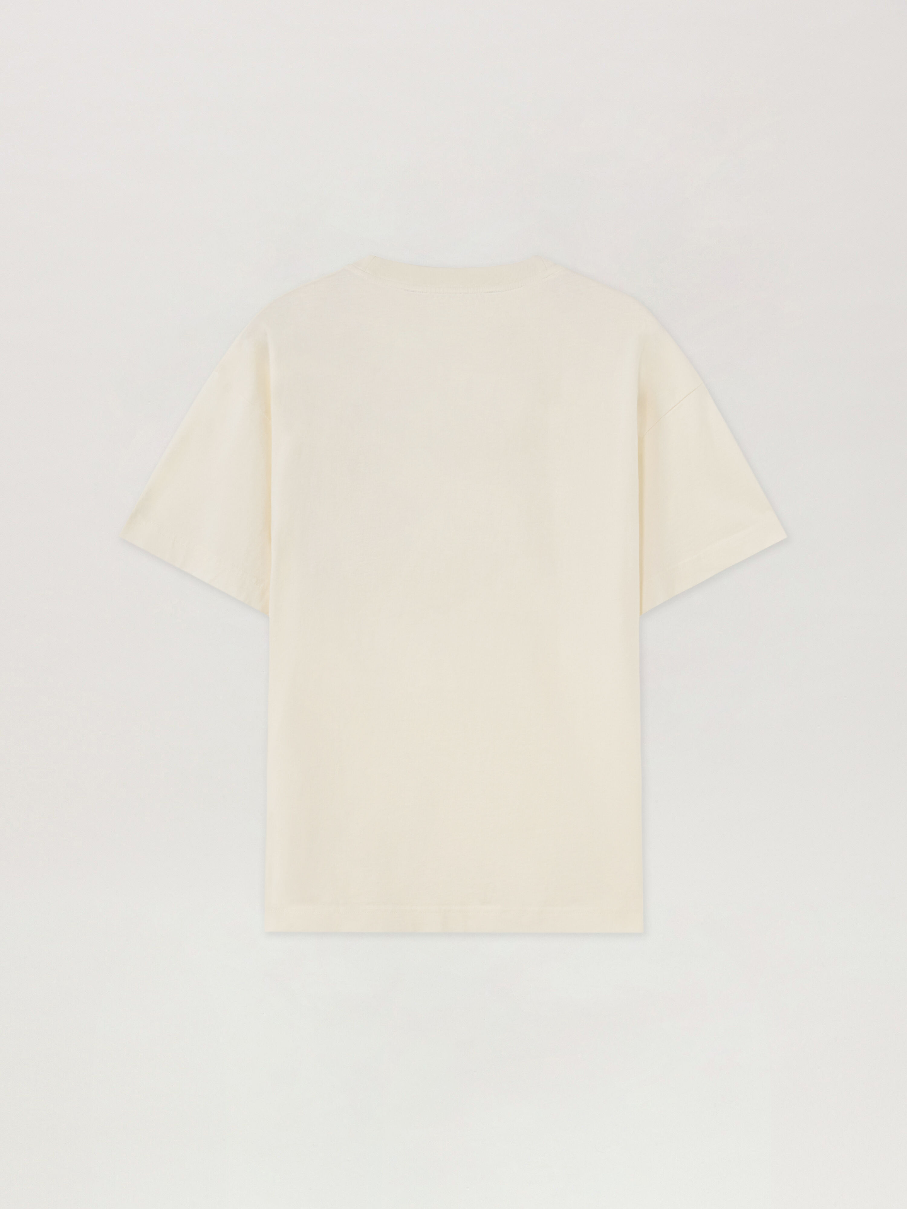 PALM ANGELS T-Shirt Con Logo A Timbro OFF WHITE - BLACK PAMAA01F26JR05