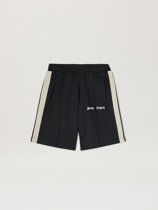 Track shorts PALM ANGELS Track shorts BLACK - WHITE PBCL001C99FAB003