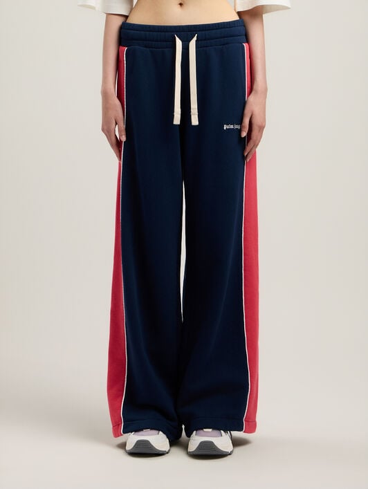 PALM ANGELS Classic Logo Sweatpants NAVY BLUE RED PWCH02AS26FLE001