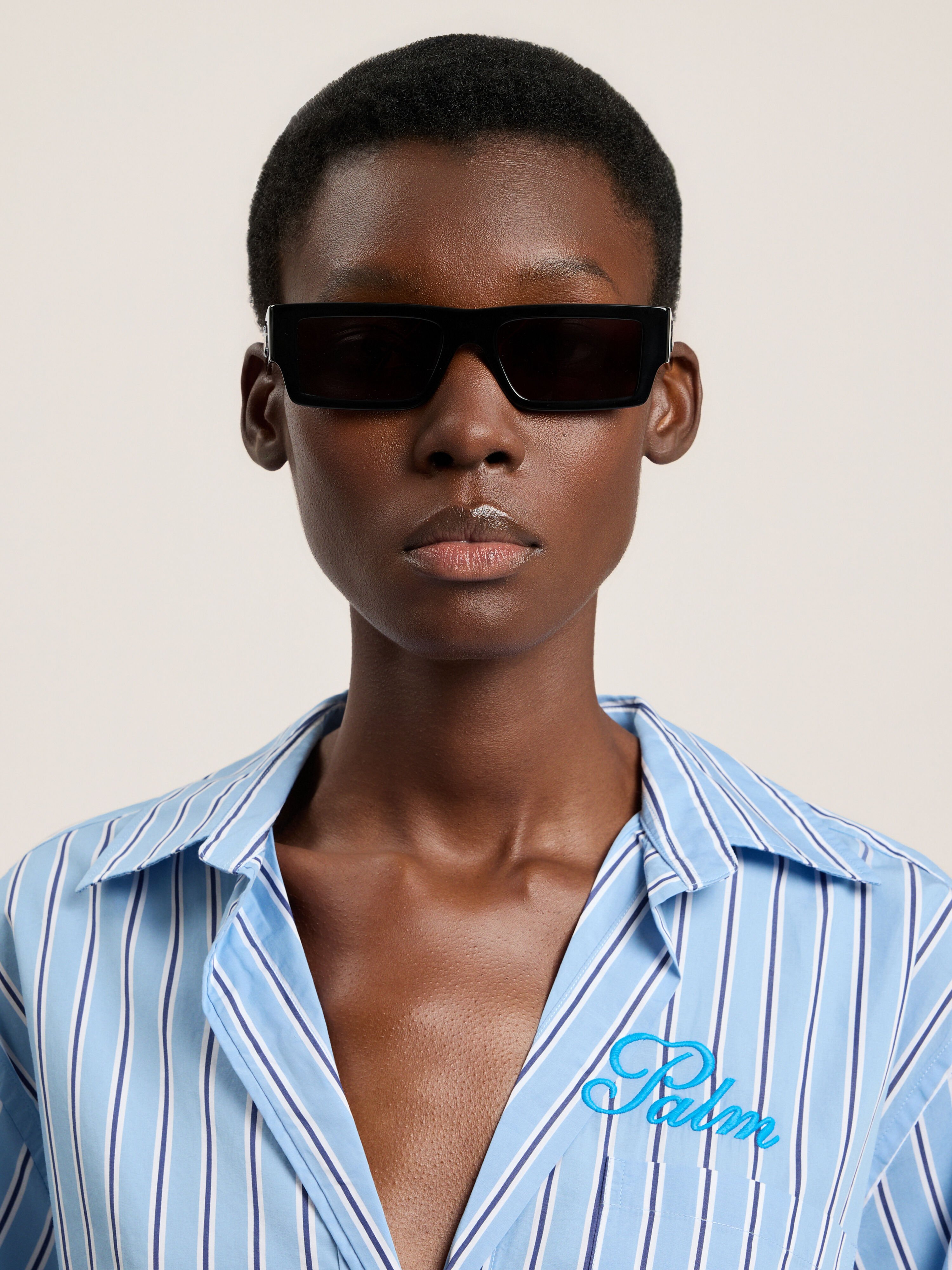 Belvedere Sunglasses PALM ANGELS Belvedere Sunglasses SHINY BLACK PA1034100754