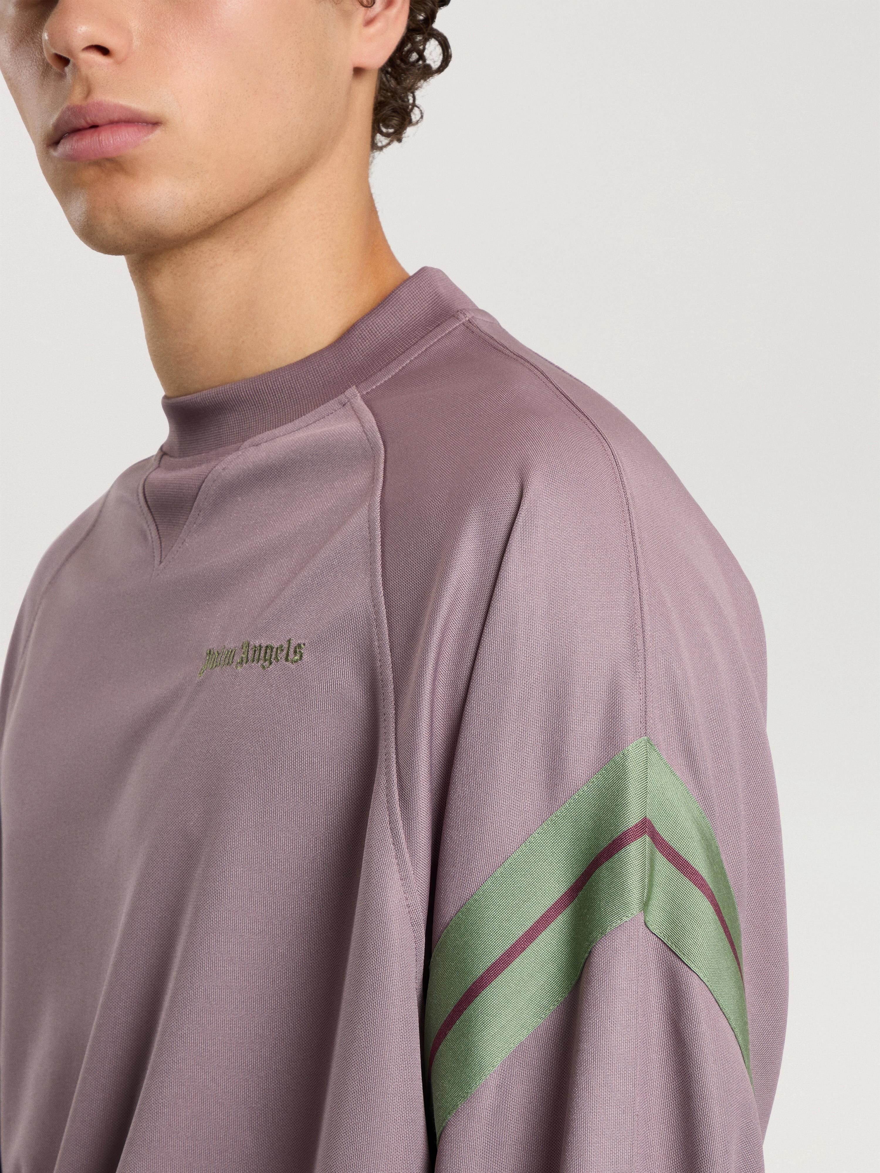 PALM ANGELS Urban Logo Track Crewneck MAUVE - SAGE PAMBF01F26FB01