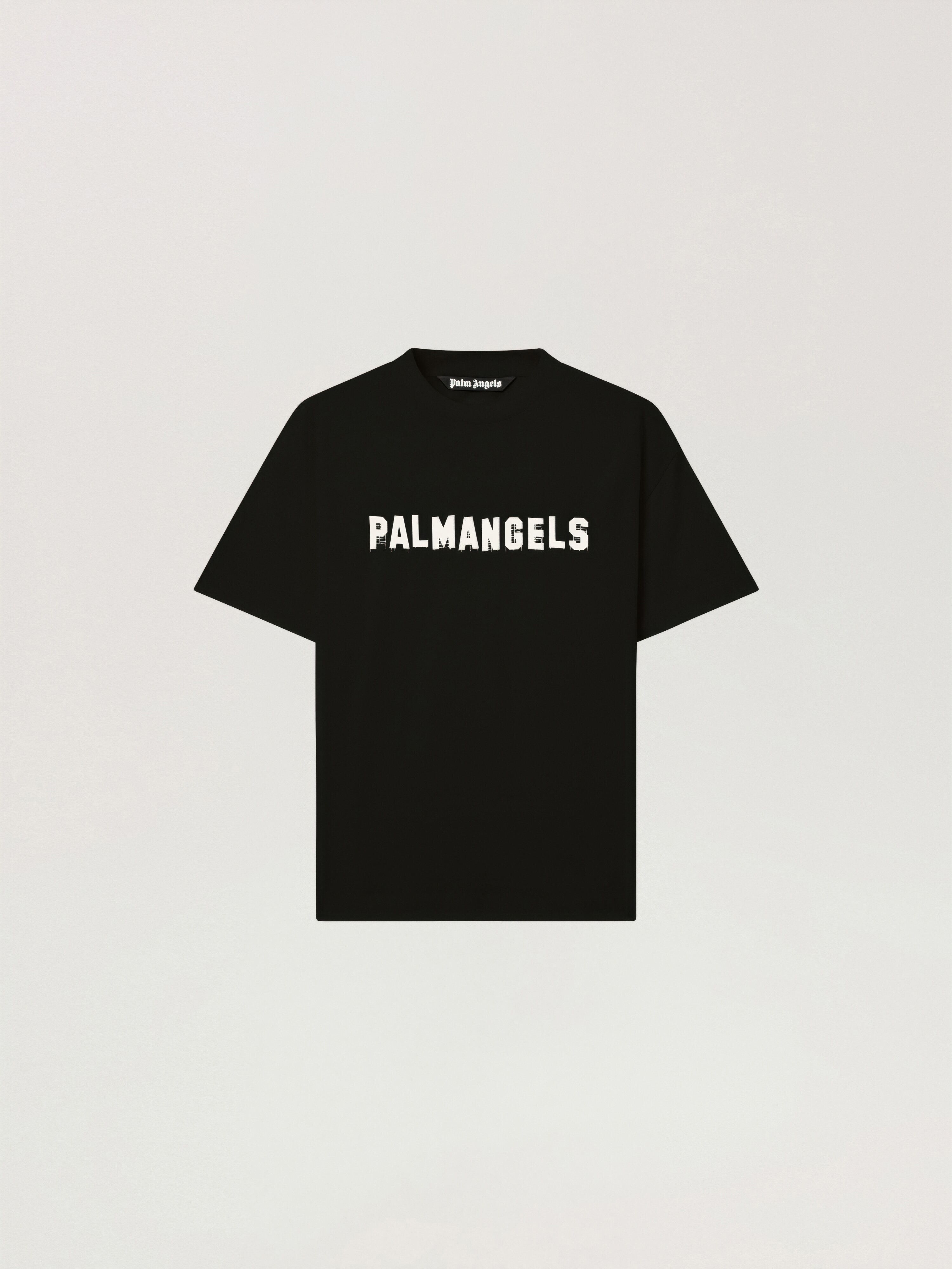 Palm Hills Regular T-Shirt PALM ANGELS Palm Hills Regular T-Shirt BLACK - OFF WHITE PAMAA01W26JR18