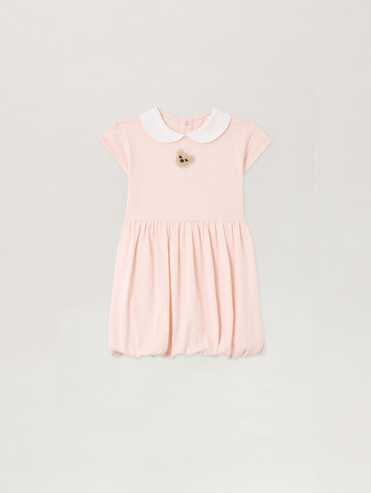 PALM ANGELS Bear Patch Ballon Dress ROSA/PINK PGX7002S26JER001
