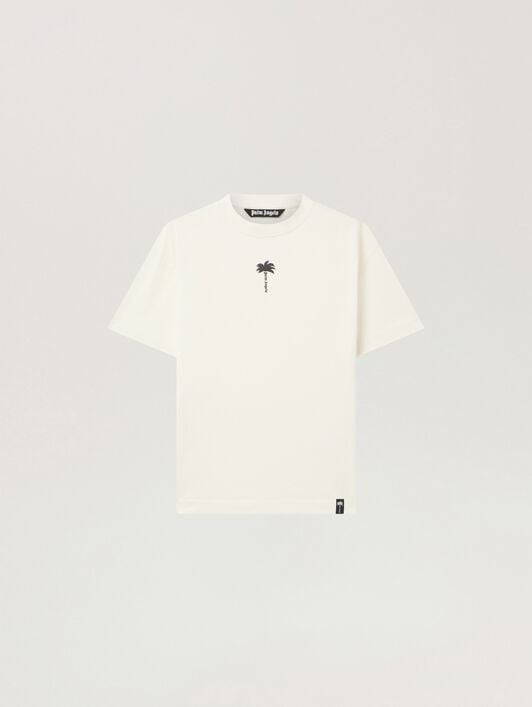 Palm Tree Statement Regular T-Shirt PALM ANGELS Palm Tree Statement Regular T-Shirt OFF WHITE - BLACK PAMAA01W26JR08