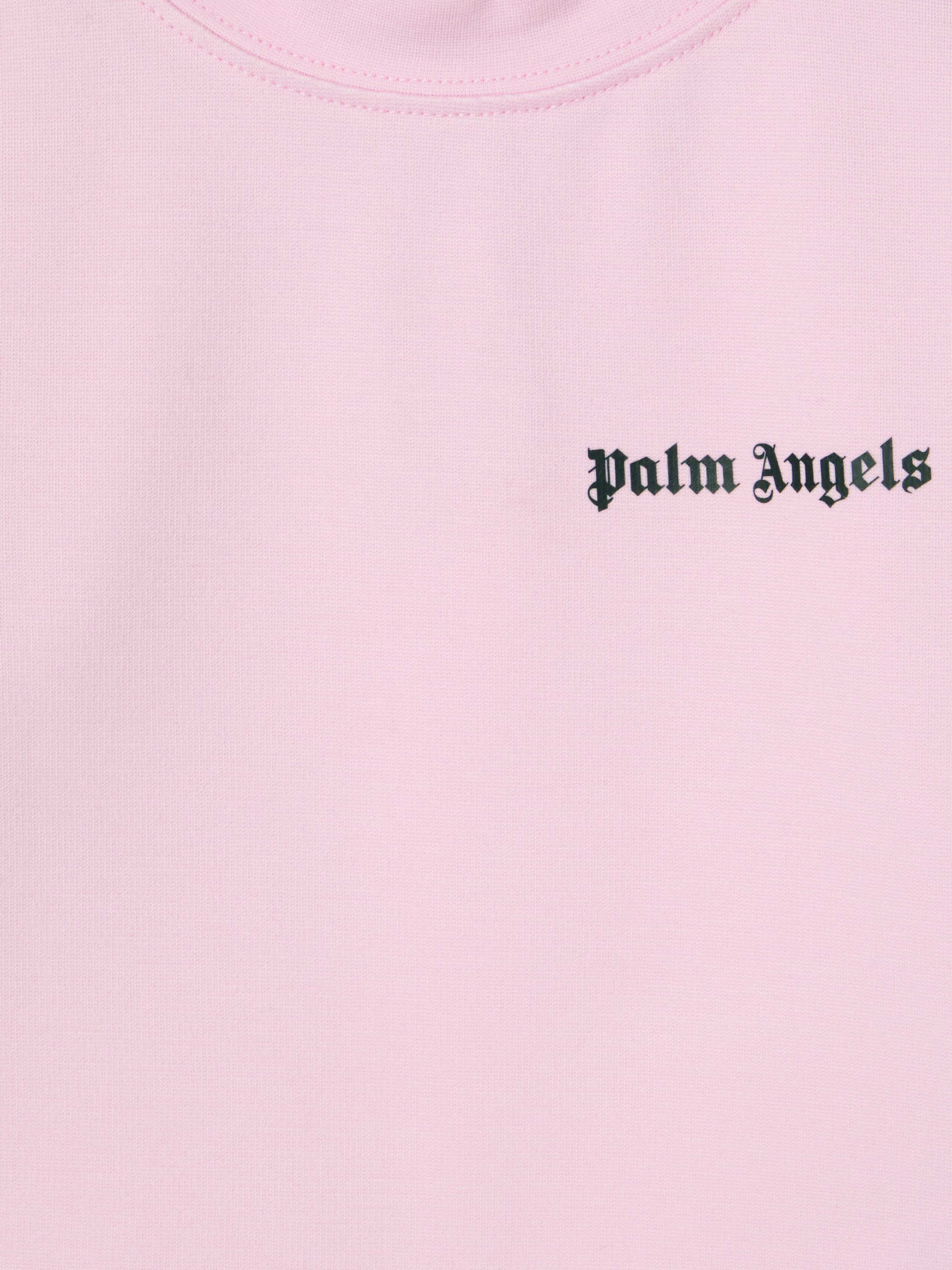 PALM ANGELS  Long sleeves Track T-shirt ROSE ROSA - NERO PGXC001S25FLE004