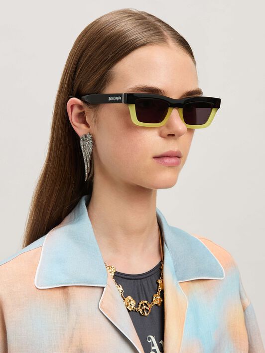 PALM ANGELS  Melrose sunglasses YELLOW - DARK GREY PERI108S25PLA001