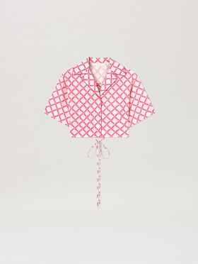 PALM ANGELS  Crisscross Shirt mit Logo BABY BLUE - OFF WHITE PWAA017S25JER001