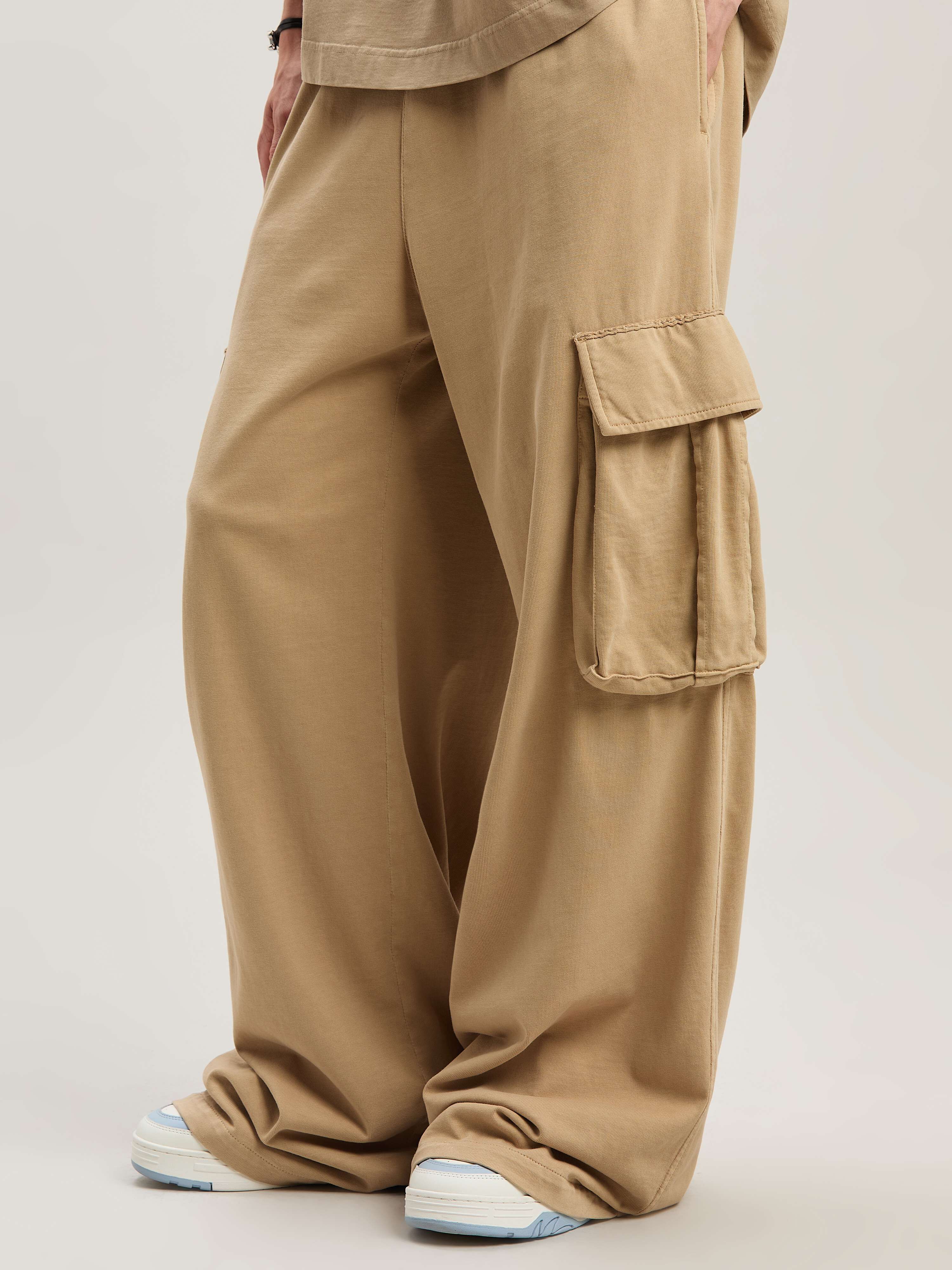 PALM ANGELS  Camel Cargo Pants CAMEL - CAMEL PMCF034S25FAB001