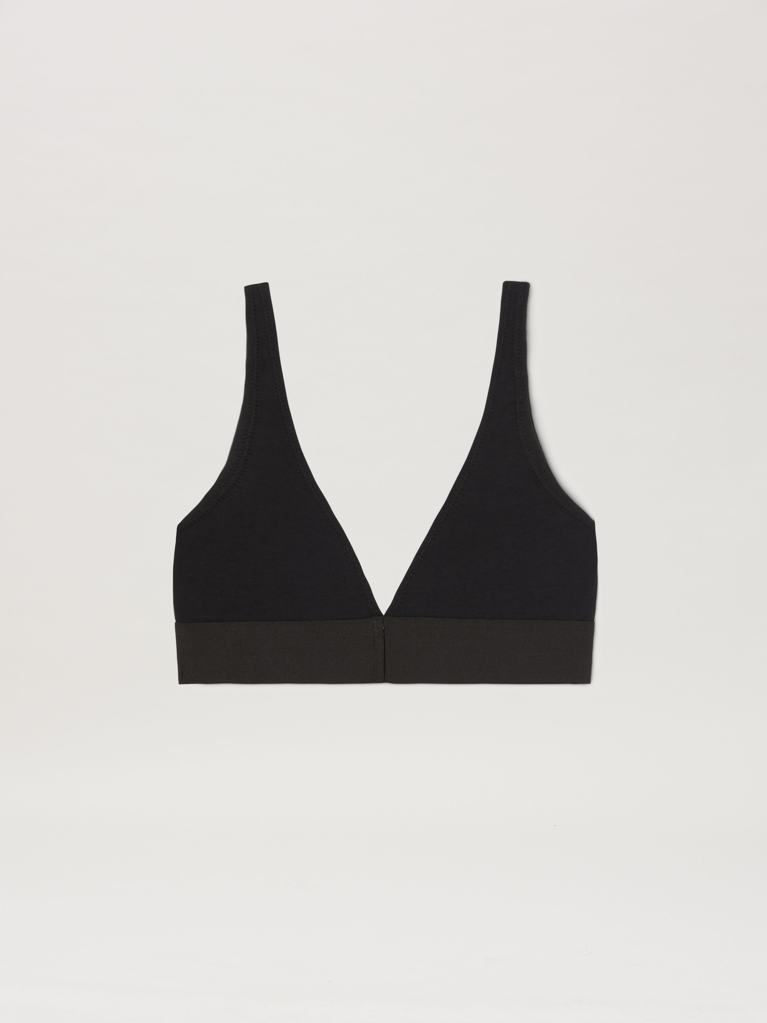 PALM ANGELS Logo band Triangle Bra BLACK PWUB001C99FAB003