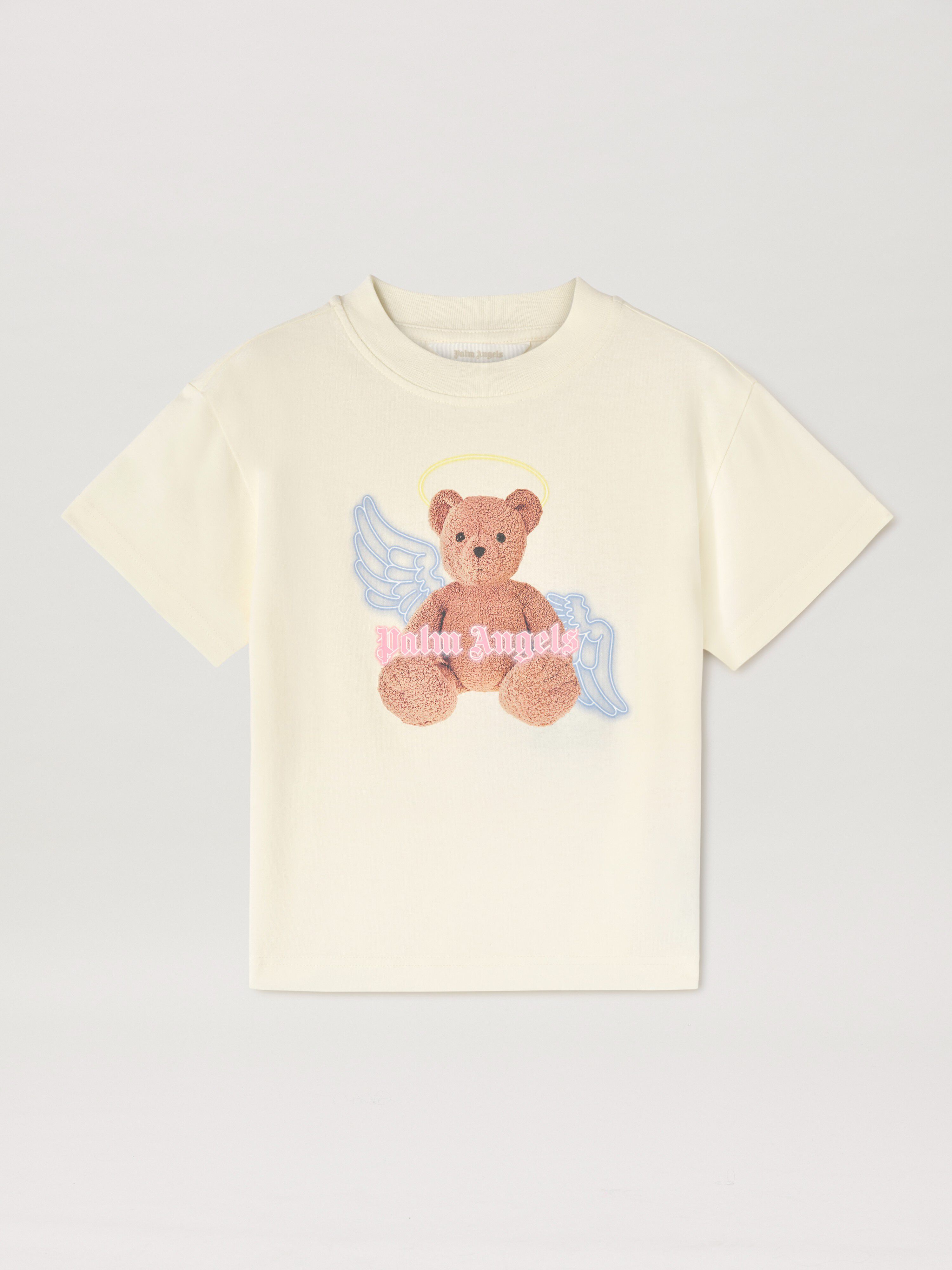 PALM ANGELS  Bear Angel T-shirt BUTTER BROWN PGAA002C99JER005