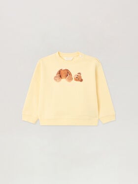 PALM ANGELS Bear Crewneck GIALLO/YELLOW PGXC001S26FLE003