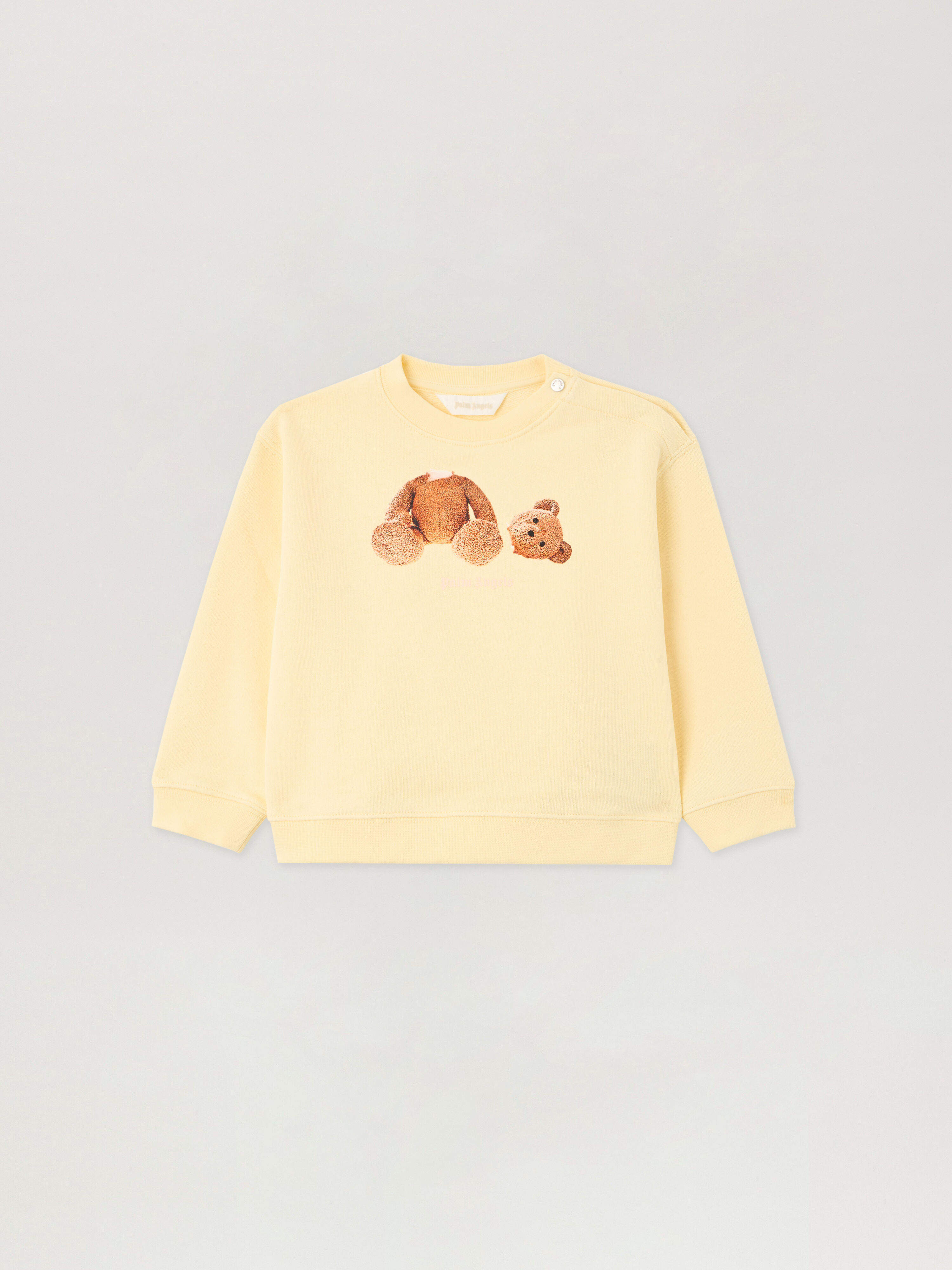 PALM ANGELS Bear Crewneck GIALLO/YELLOW PGXC001S26FLE003