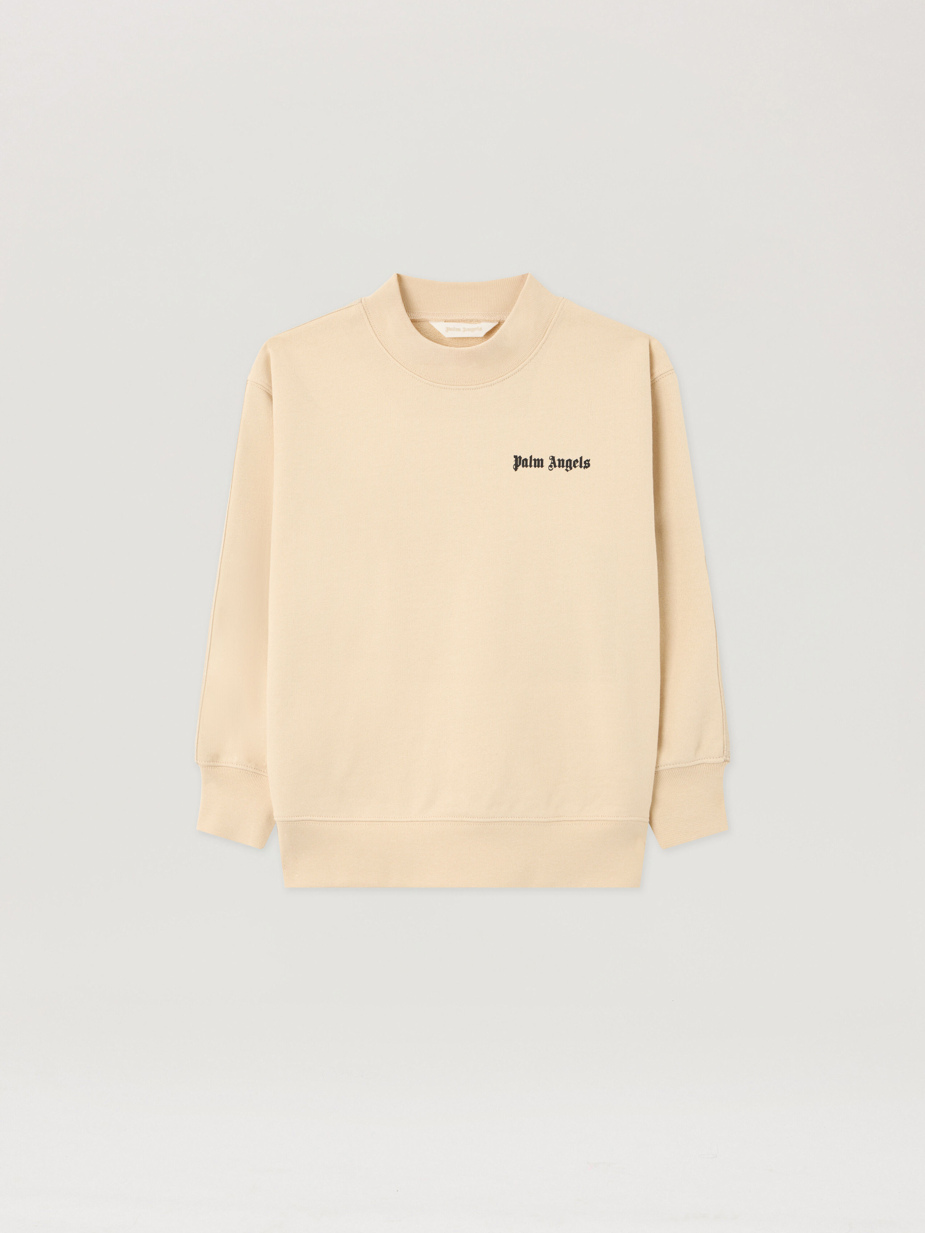 PALM ANGELS Minitrack Crewneck SABBIA/SAND PBBA012S26FLE005