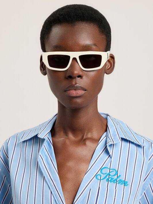 Hercules Sunglasses PALM ANGELS Hercules Sunglasses SHINY WHITE PA1033010753