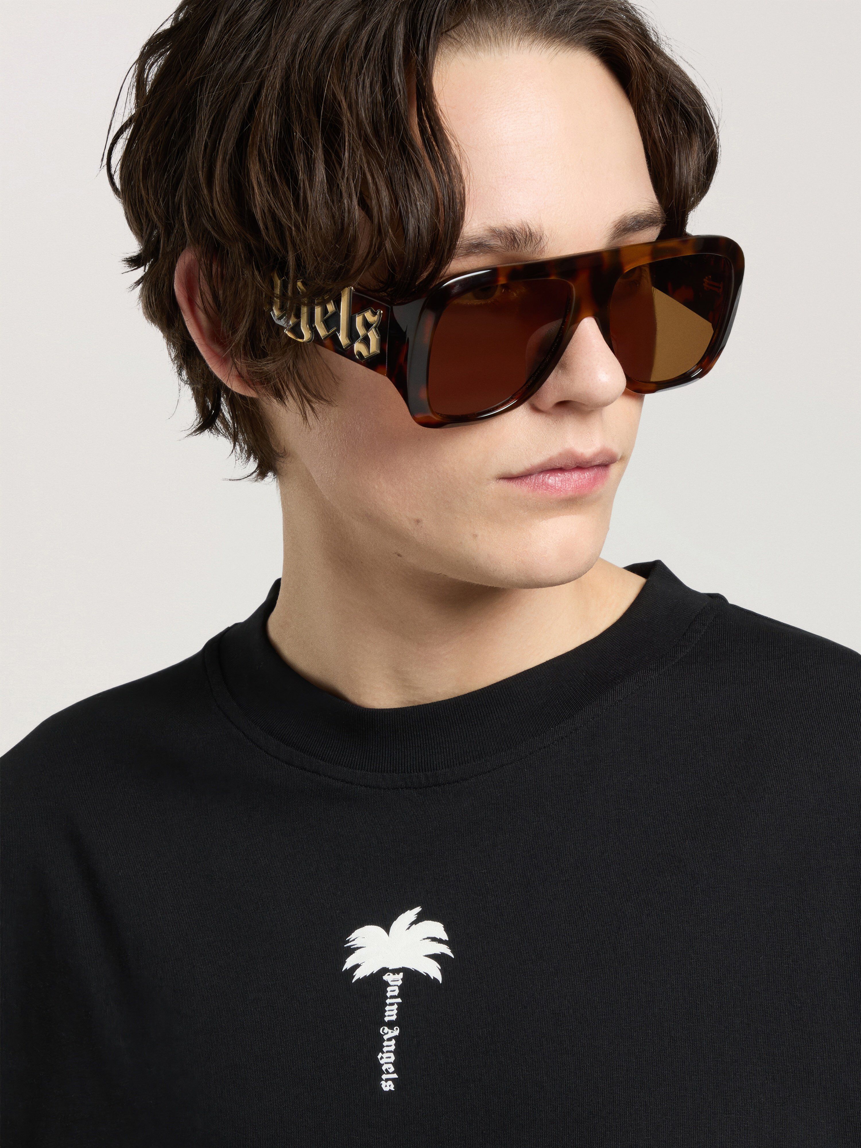 Palm Tree Statement Regular T-Shirt PALM ANGELS Palm Tree Statement Regular T-Shirt BLACK - OFF WHITE PAMAA01W26JR08